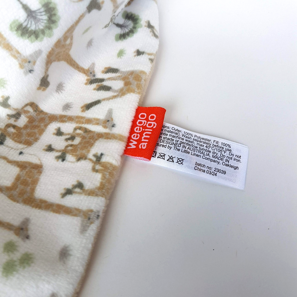 Weego Amigo GIRAFFE Baby Lovey Comforter Security Blanket Baby Sleep Soft Toy5