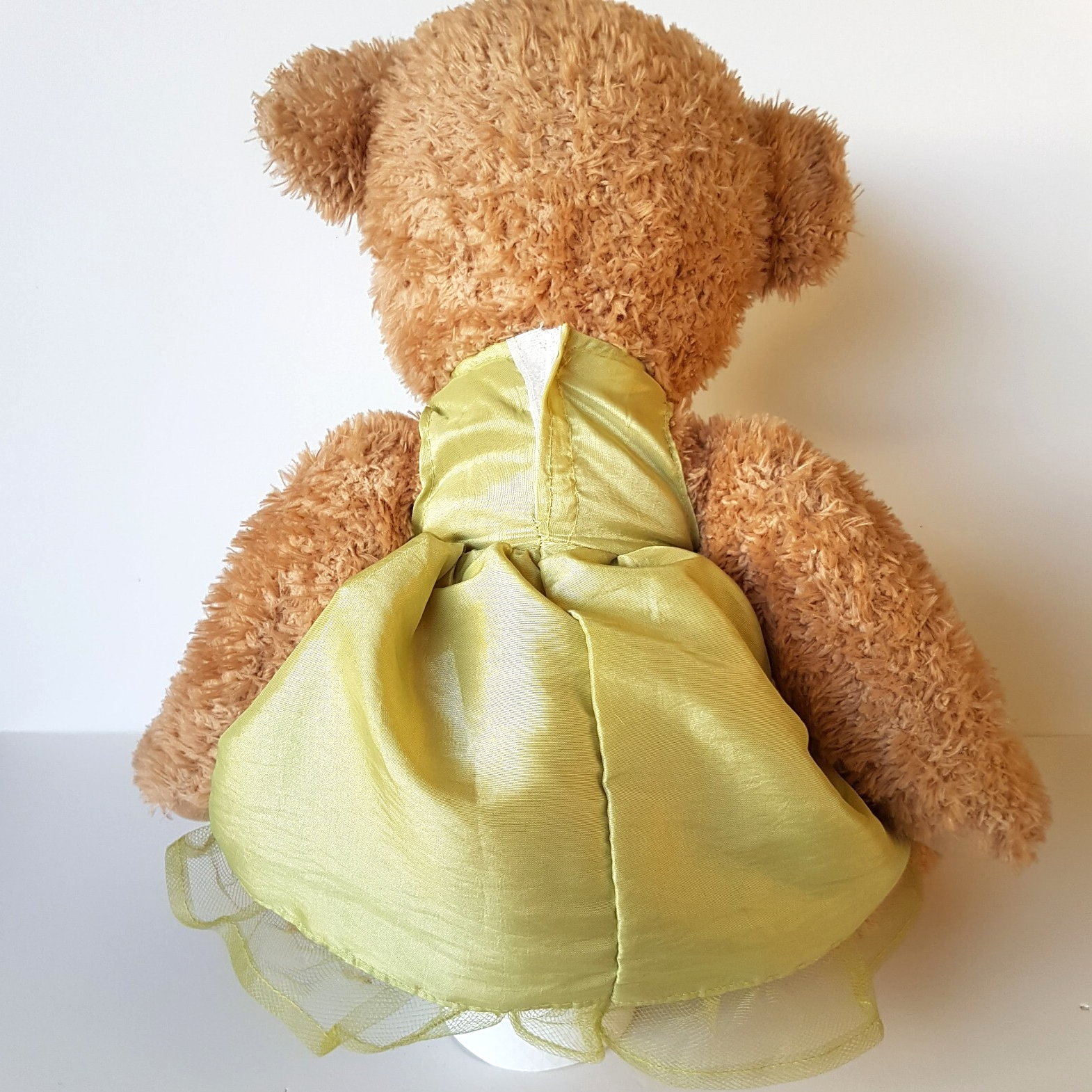 Russ INDEE Teddy Bear Plush 43cm Dress Stuffed Animal Soft Toy Pretty Unique10