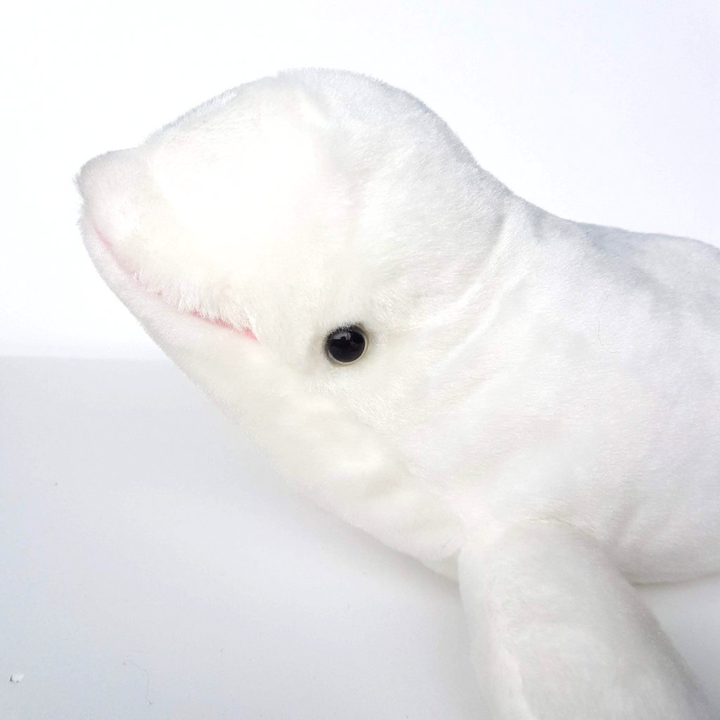Wild Republic Mini Cuddlekins WHITE BELUGA WHALE 38cm Stuffed Animal Soft Toy1