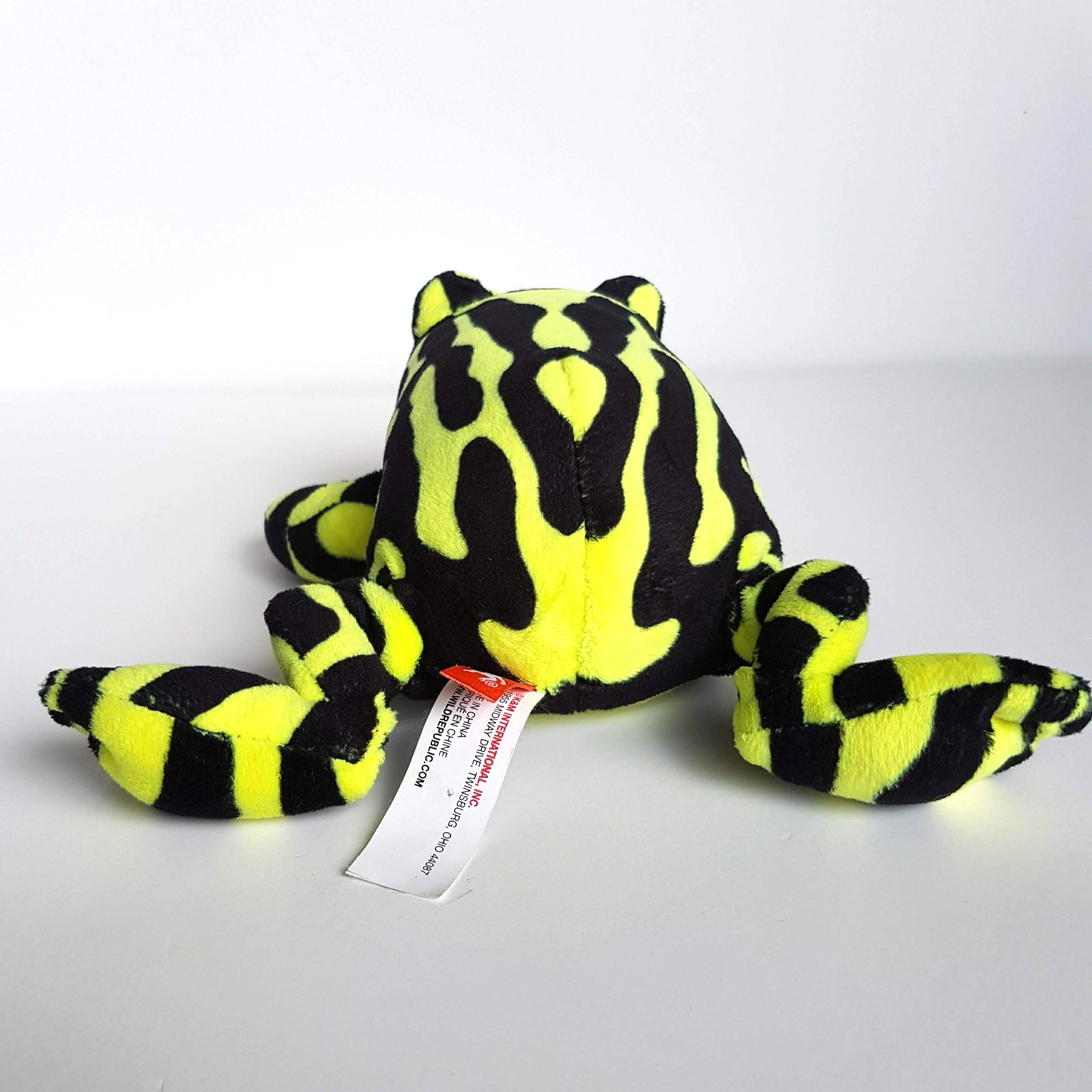 Wild Republic CORROBOREE FROG Plush Stuffed Animal Soft Toy Reptile Yellow Black5