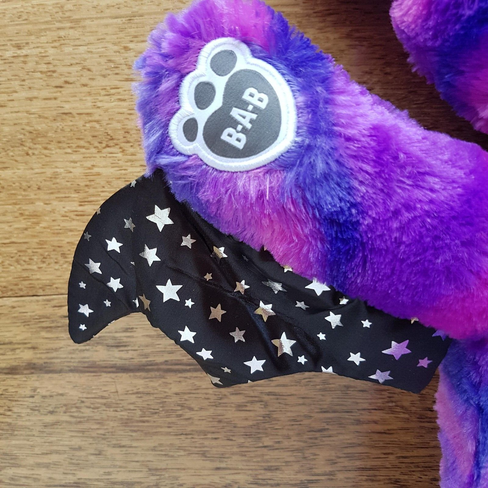 Build A Bear VAMPIRE BAT Plush STARRY NIGHT Purple Blue Stars Stuffed Animal Toy6
