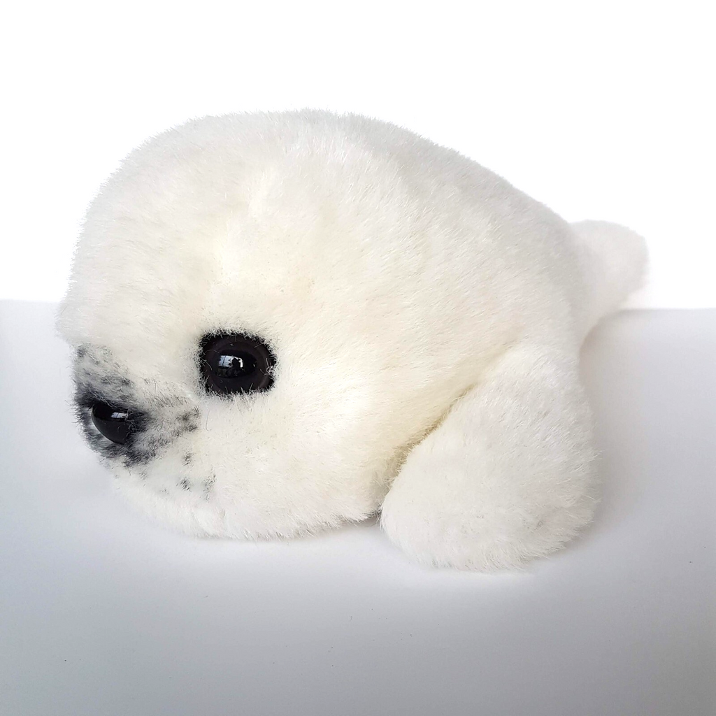 Sea World HARP SEAL PUP 33cm Plush Themepark Soft Toy Snow Cute Stuffed Animal0