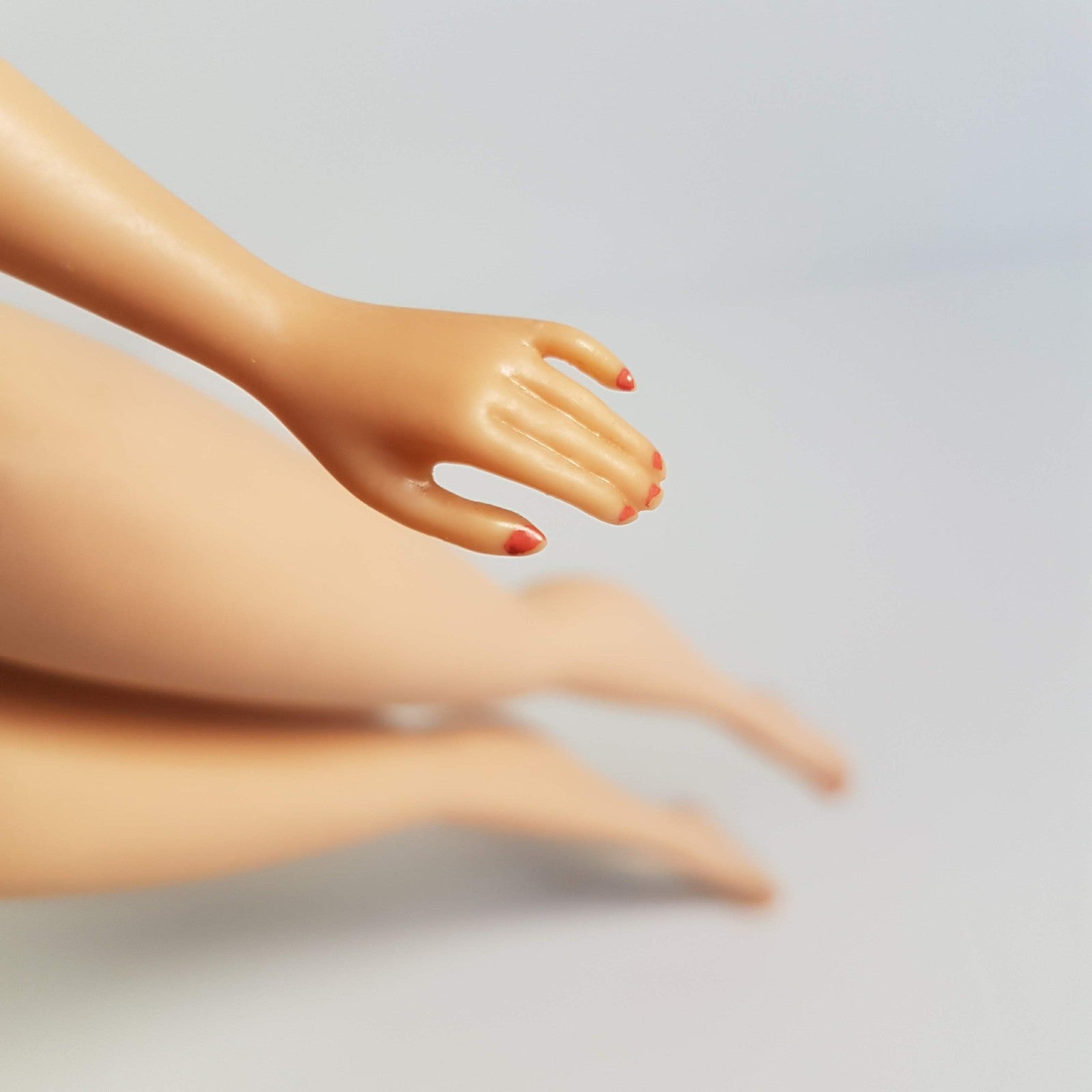 VTG 1962 Bubble Cut BARBIE Auburn Red Head Nails #18 Japan Fashion Doll RARE14
