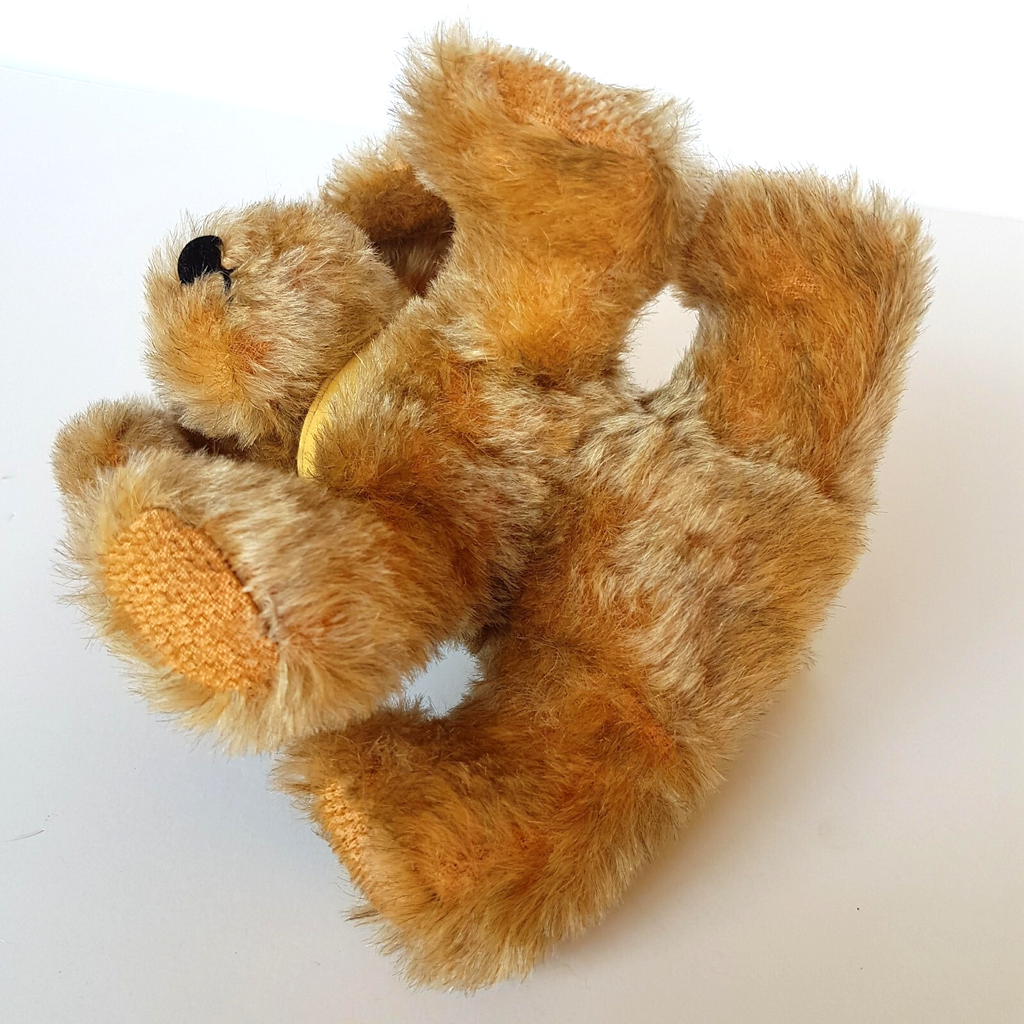 Vintage HANDMADE PUPPY DOG 12cm Collar Stuffed Animal Plush Soft Toy Collectible7
