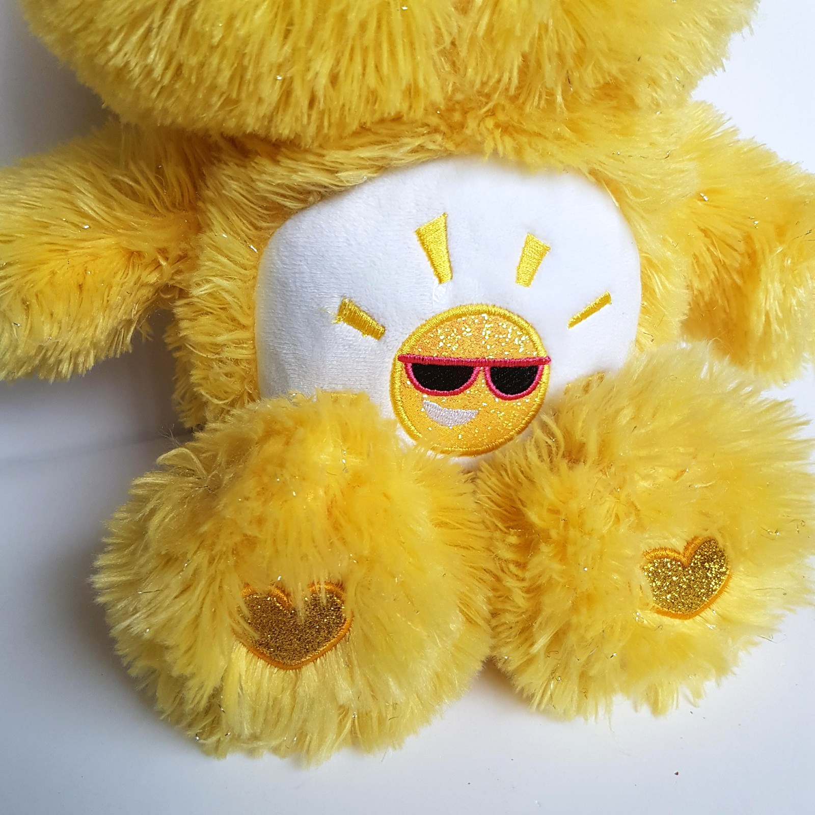 Care Bear FUNSHINE BEAR Collector's Edition Sparkle Soft Toy Stuffed Animal 35cm3