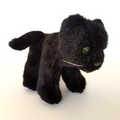 Leosco BLACK PANTHER Wild Cat Plush 15cm Stuffed Animal Korimco Jungle Soft Toy0