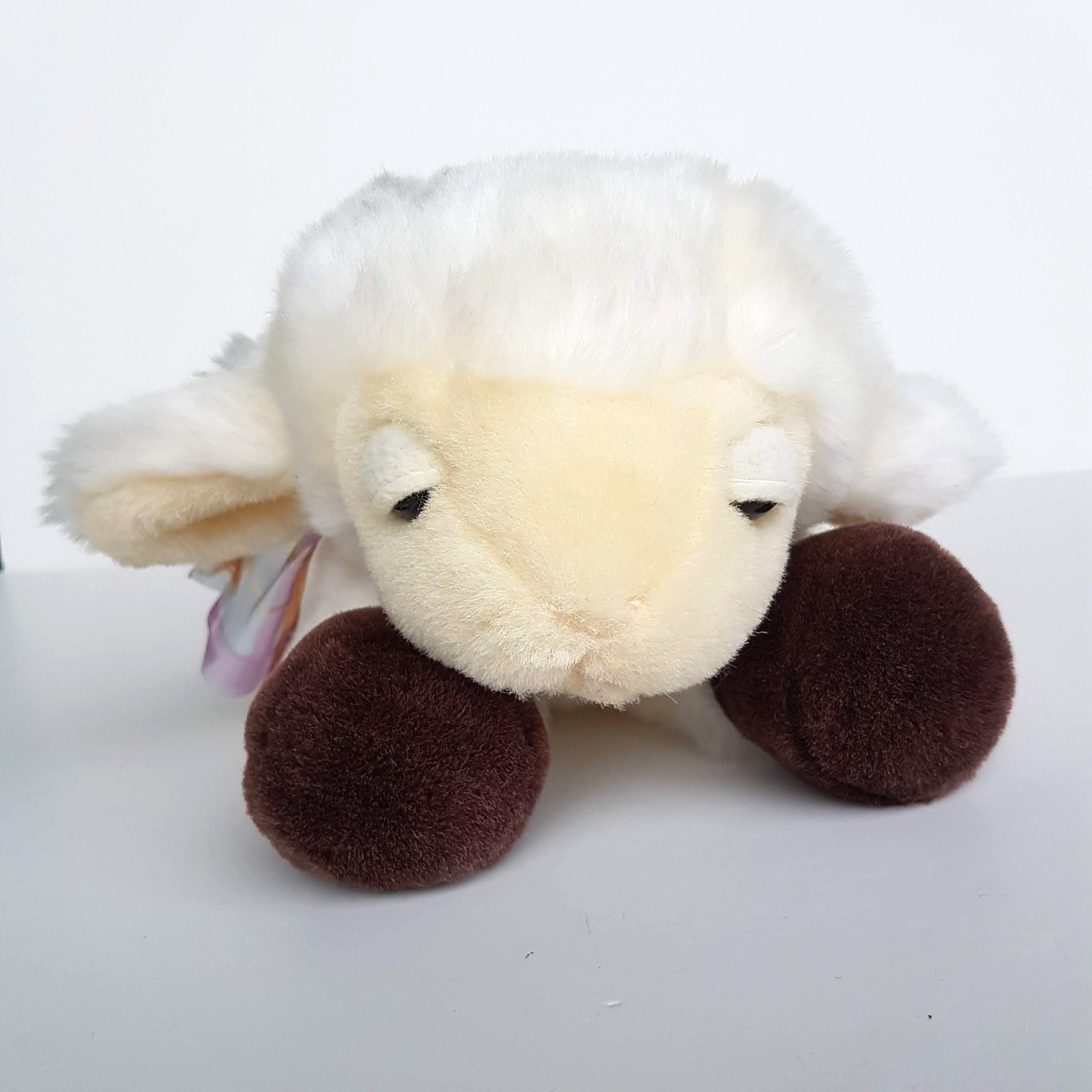 Adorable FLOPPY LAMB SLEEPY SHEEP Plush 30cm Stuffed Animal Laying Soft Toy Cute1