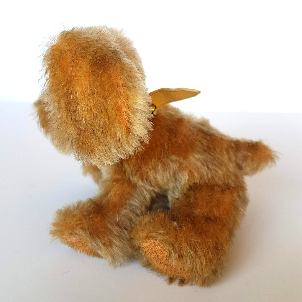 Vintage HANDMADE PUPPY DOG 12cm Collar Stuffed Animal Plush Soft Toy Collectible3