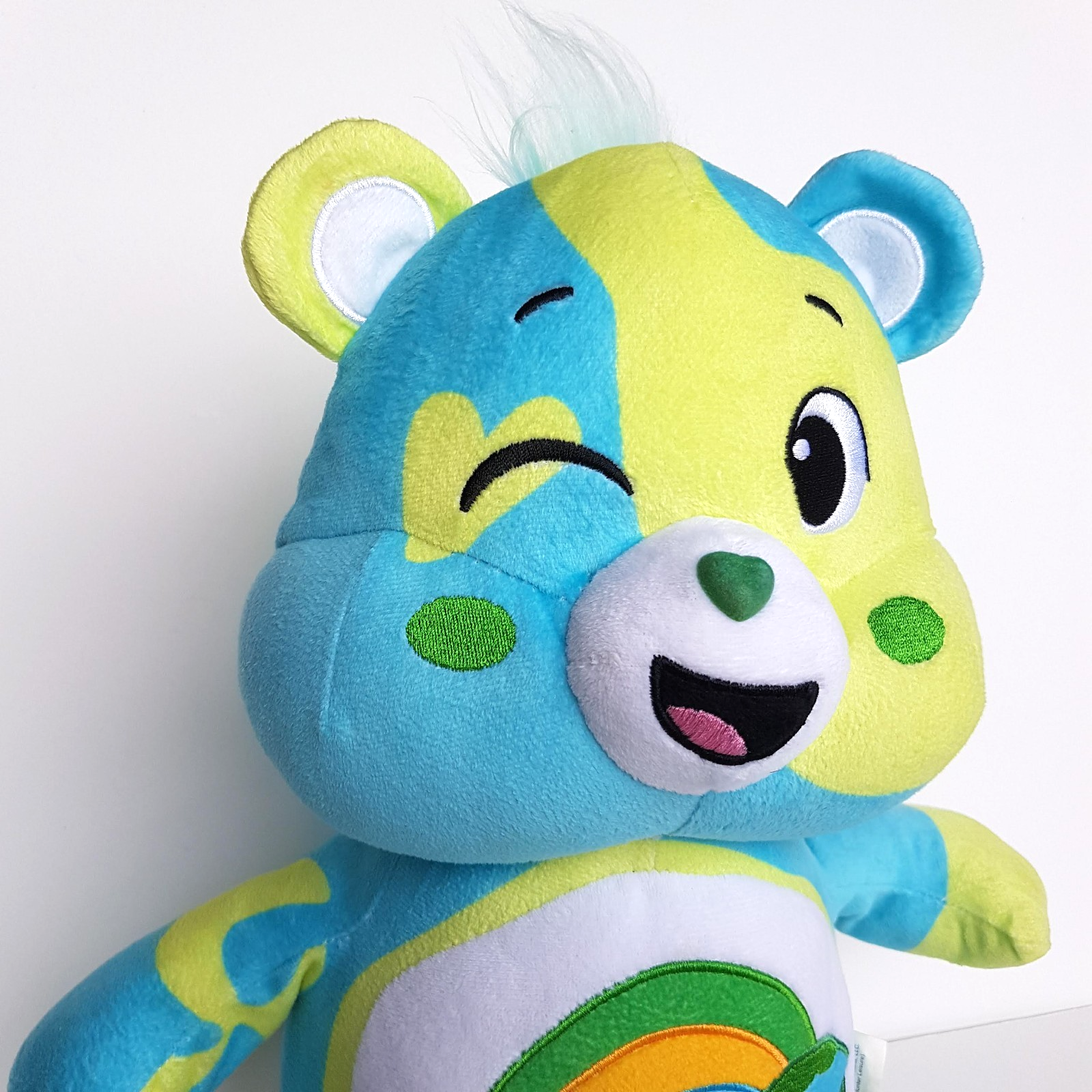 Care Bear EARTH BEAR Licensed 40cm Plush Stuffed Animal Soft Toy Rainbow Heart1