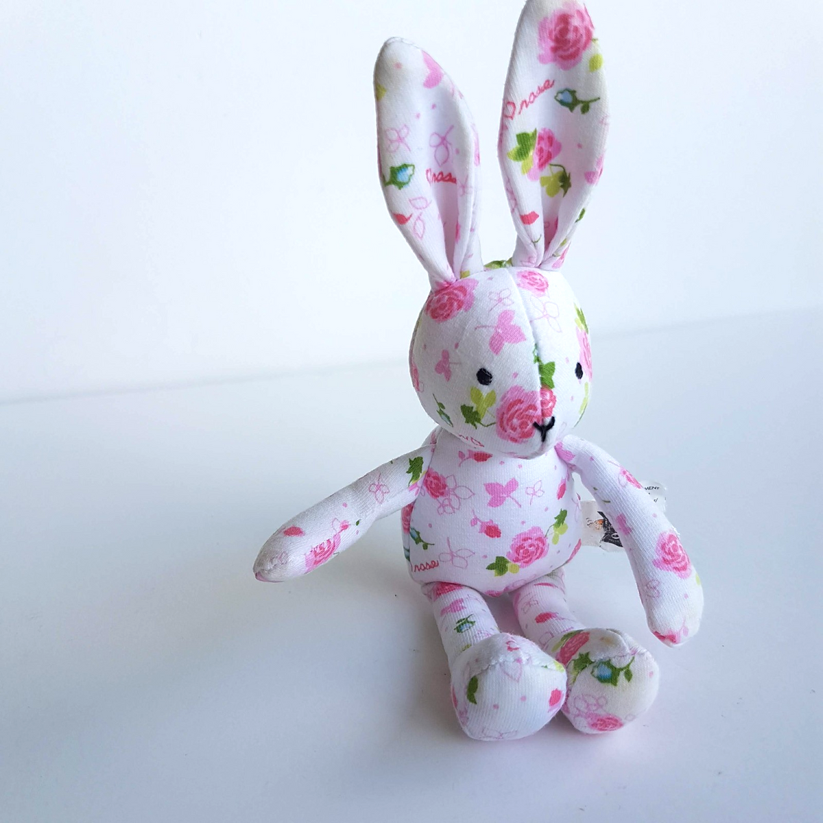 Jellycat Jelly Kitten ROSE BUNNY Baby RATTLE Soft Toy 22cm Stuffed Animal Pink1