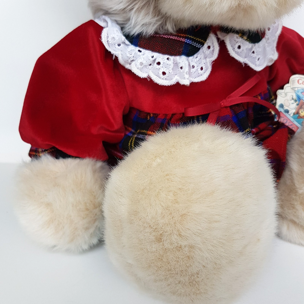 Vintage CHRISTMAS TEDDY BEAR Plush 49cm Commonwealth Toy Soft Toy Stuffed Animal3