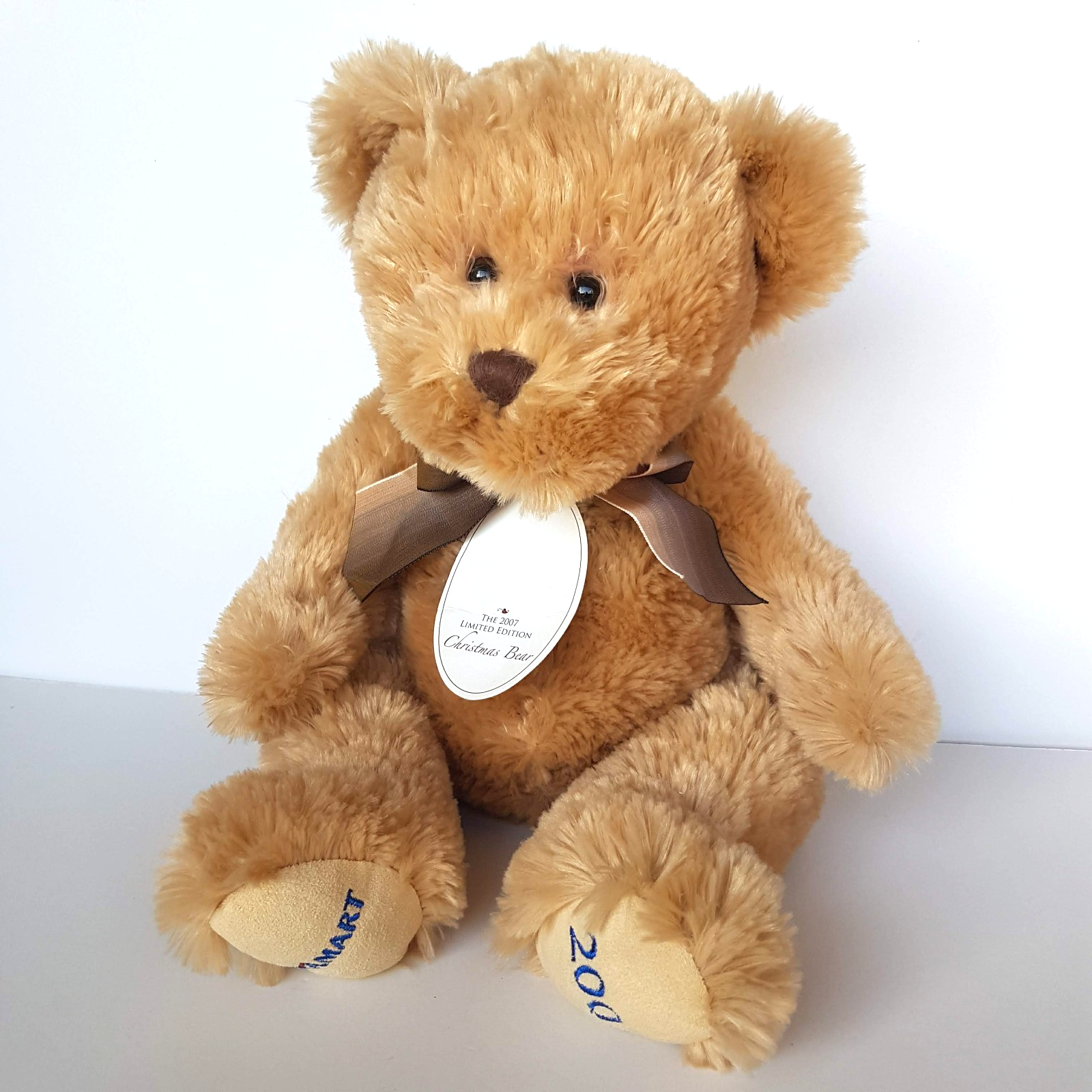 Damart CHRISTMAS 2007 TEDDY BEAR Plush 36cm Stuffed Animal Soft Toy Limited TAGS0