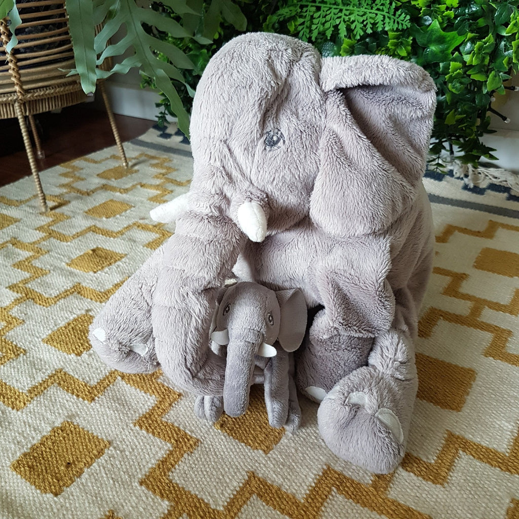 Ikea LARGE ELEPHANT MUM & BABY 57cm long Plush Soft Toy Safari Stuffed Animal6