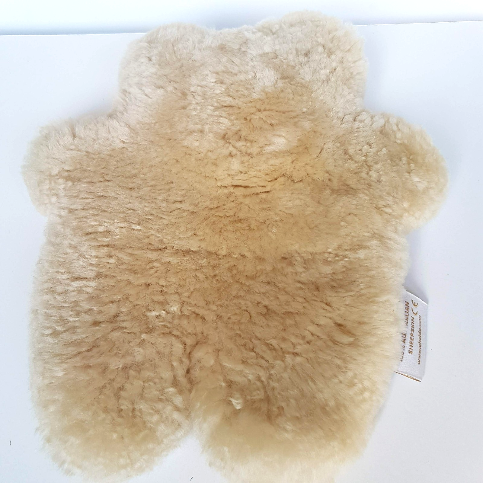 Oh Aldo 100% Australian Sheepskin FLAT BEAR Soft Toy 29cm Stuffed Animal Genuine6