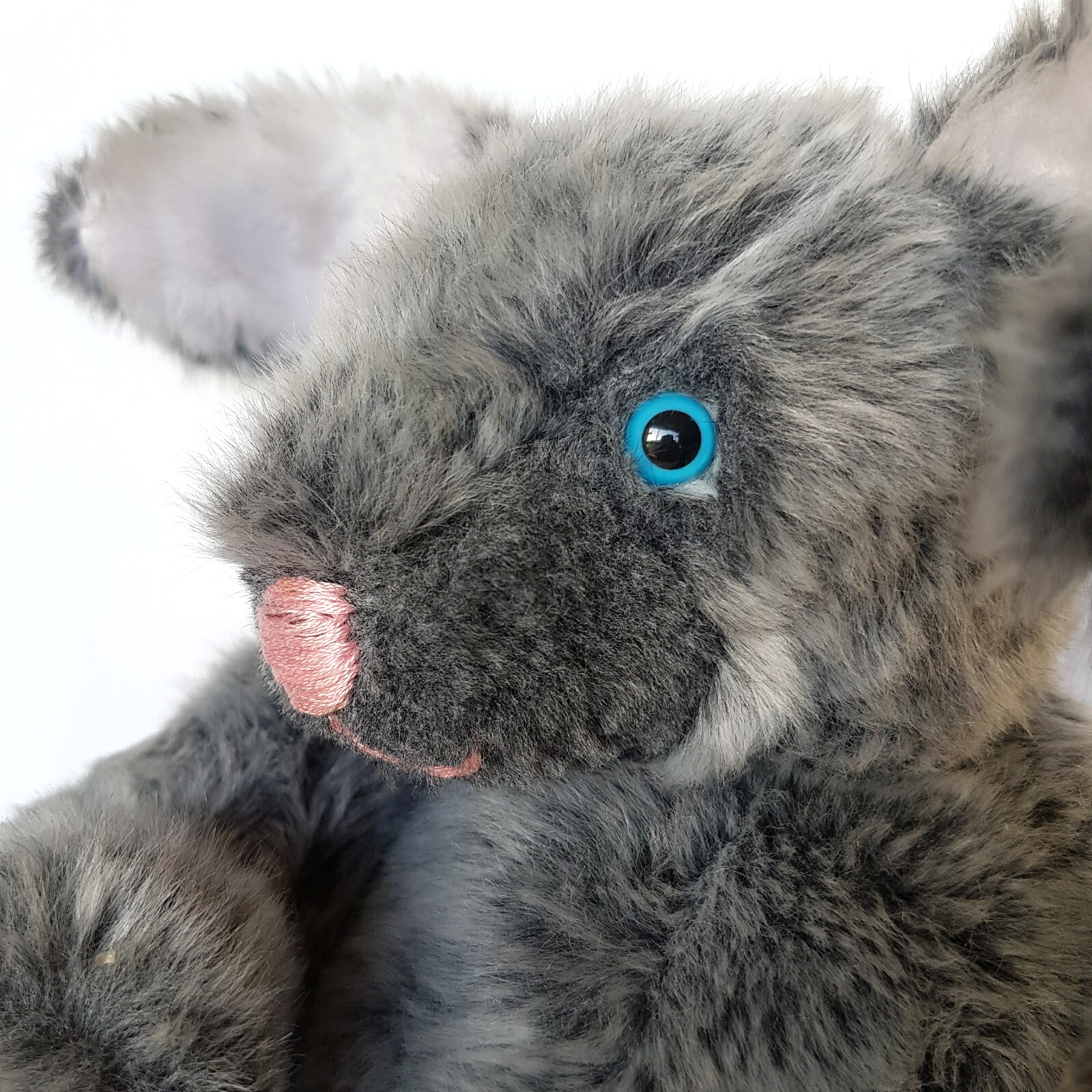 Jointed HANDMADE GREY BUNNY RABBIT 34cm Plush Weighted Stuffed Animal Soft Toy8