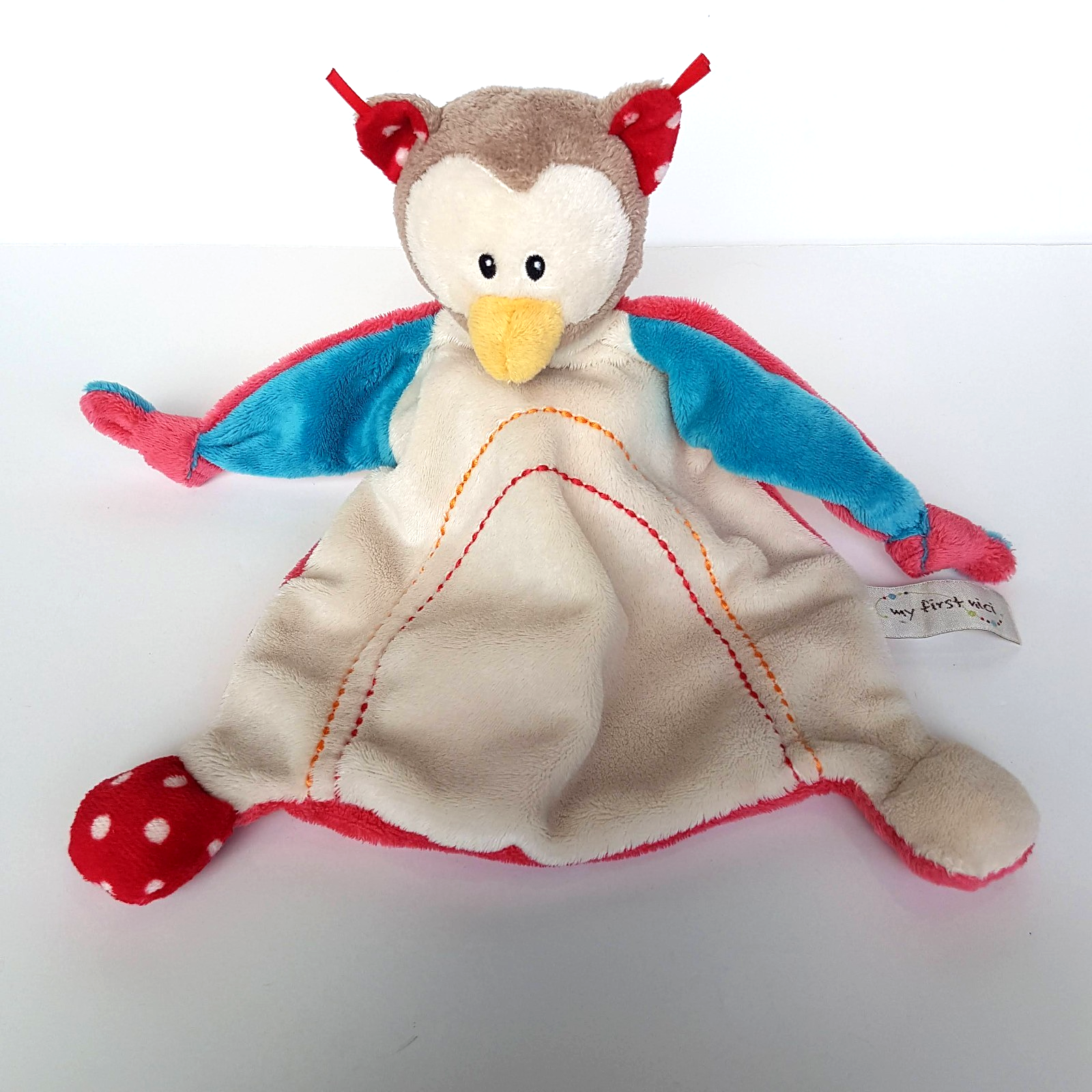 MY FIRST NICI Baby OWL Lovey Security Blanket Plush Comforter Soft Toy Animal1