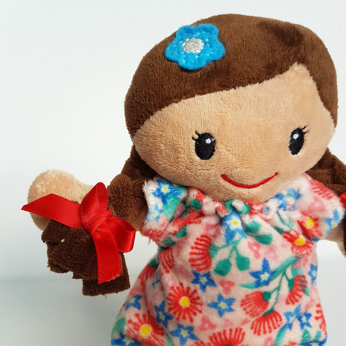 Tiger Tribe RAG DOLL MATILDA 25cm Plush Fabric Doll Soft Toy Floppy Flower Dress3