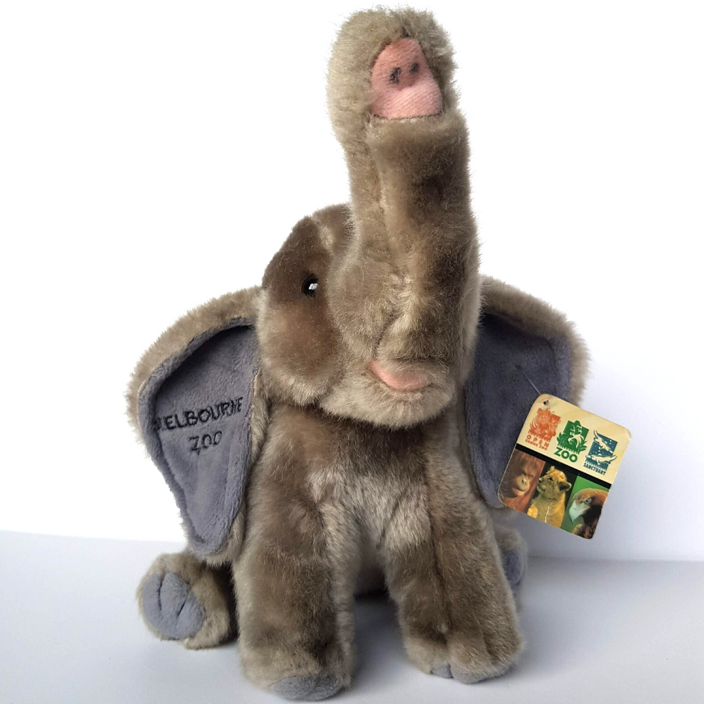 Melbourne Zoo ELEPHANT Plush Grey 25cm Stuffed Animal Soft Toy TAG Cute Cuddly3