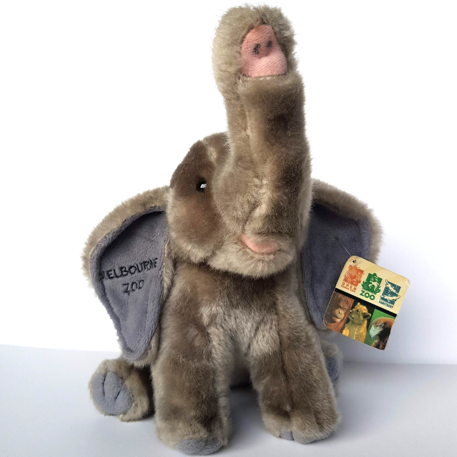 Melbourne Zoo ELEPHANT Plush Grey 25cm Stuffed Animal Soft Toy TAG Cute Cuddly3