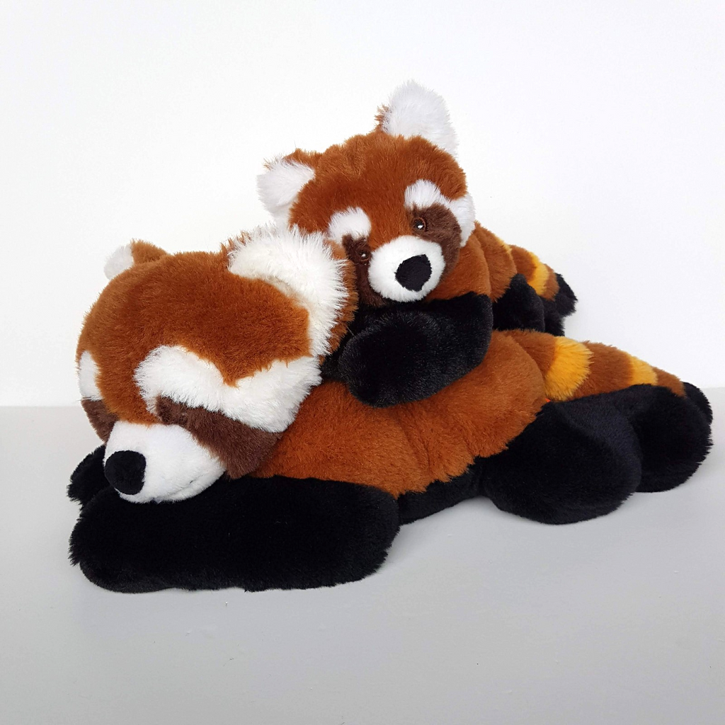 K&M International RED PANDA Mum & Baby Plush 39cm Stuffed Animal Zoo Soft Toy0