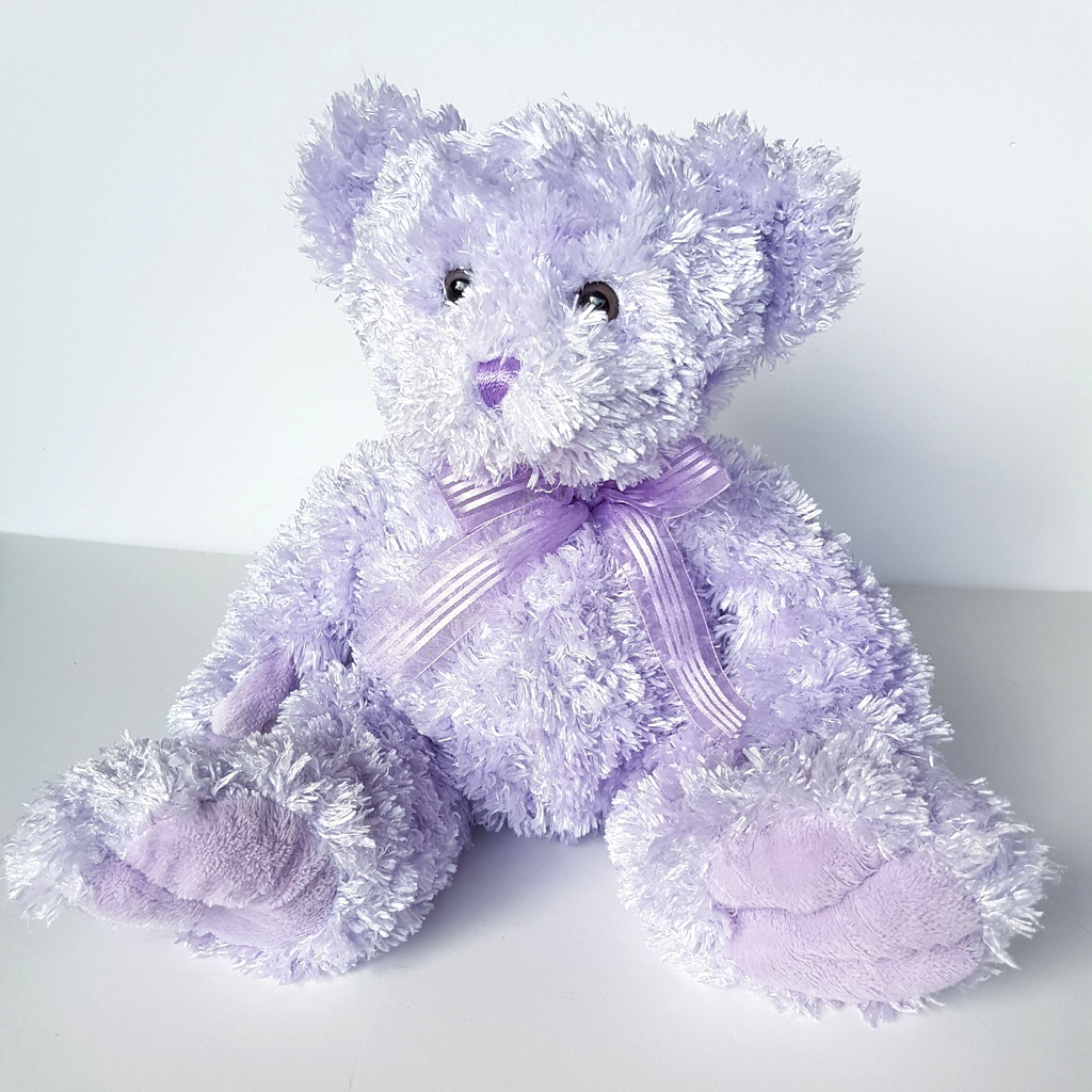 Korimco PURPLE LAVENDER TEDDY BEAR 32cm Plush Soft Toy Stuffed Animal Floppy1