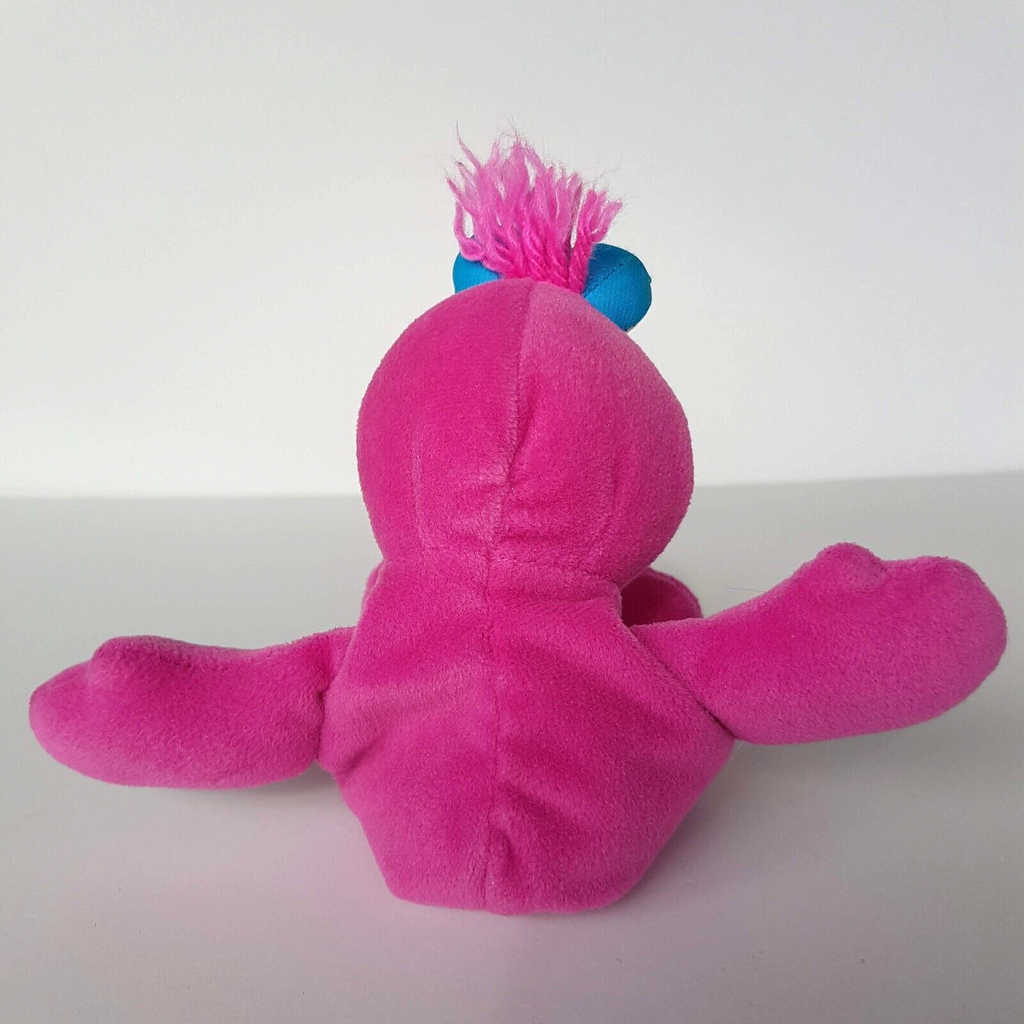 Vintage Sesame Street TELLY MONSTER Tyco Plush 1997 Bean Bag Soft Toy Character6