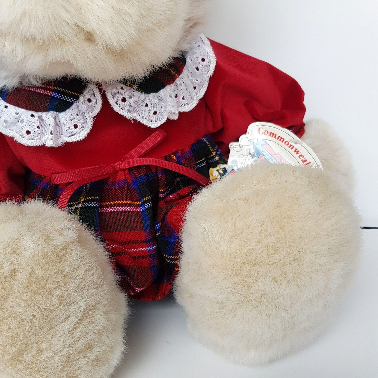 Vintage CHRISTMAS TEDDY BEAR Plush 49cm Commonwealth Toy Soft Toy Stuffed Animal4
