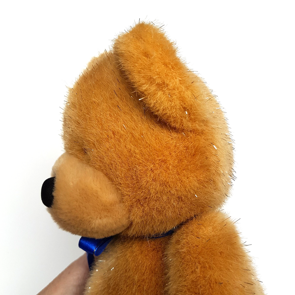 Metro Toys SPARKLY TEDDY BEAR Vintage Plush 32cm Stuffed Animal Soft Toy Foil6