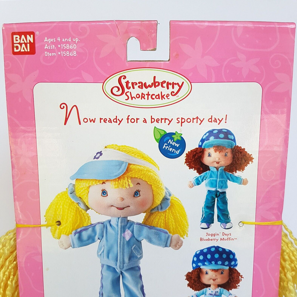 STRAWBERRY SHORTCAKE Berry Soft Friends Joggin' Days Angel Cake Rag Doll BOXED8