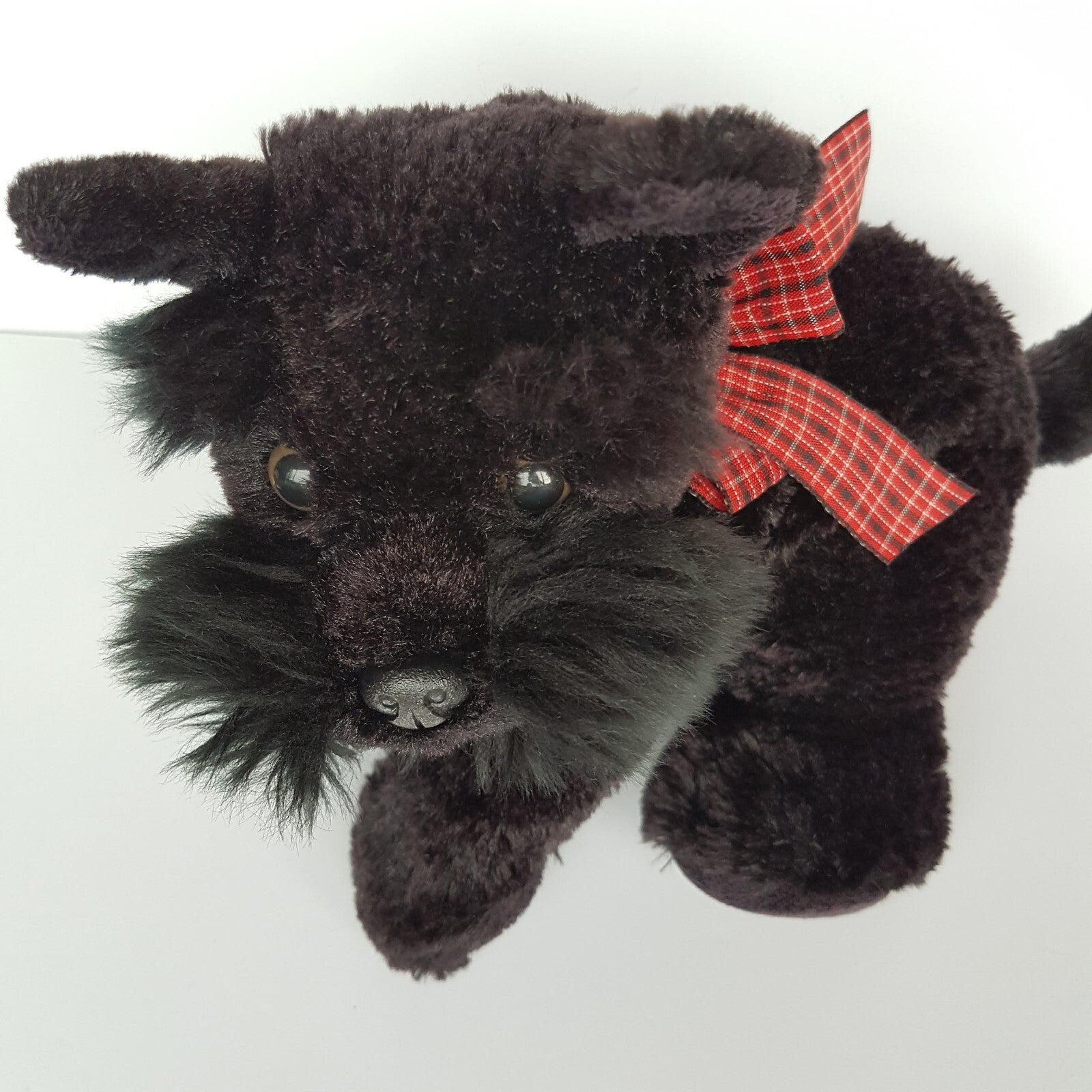 BLACK SCOTTISH TERRIER DOG Plush Toy Stuffed Animal Scruffy Scotch Soft Toy Cute4