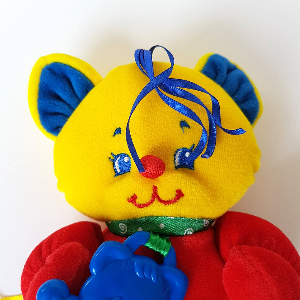 1998 Fisher Price NUM NUMS Bear Plush 19cm Colour Block Soft Toy Stuffed Animal10