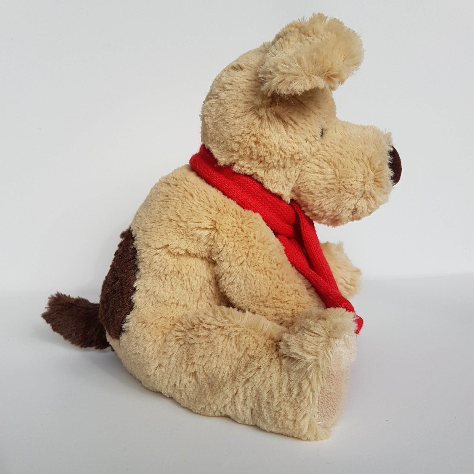 Minkplush MEMPHIS DOG Plush Puppy Stuffed Animal Soft Toy Red Scarf Cuddly Cute3