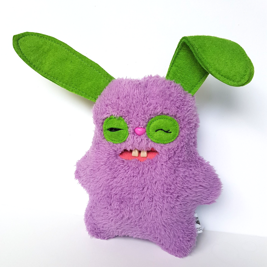Fuggler LIMITED EDITION RABID RABBIT Funny Ugly Monster Plush Toy Rare Purple2