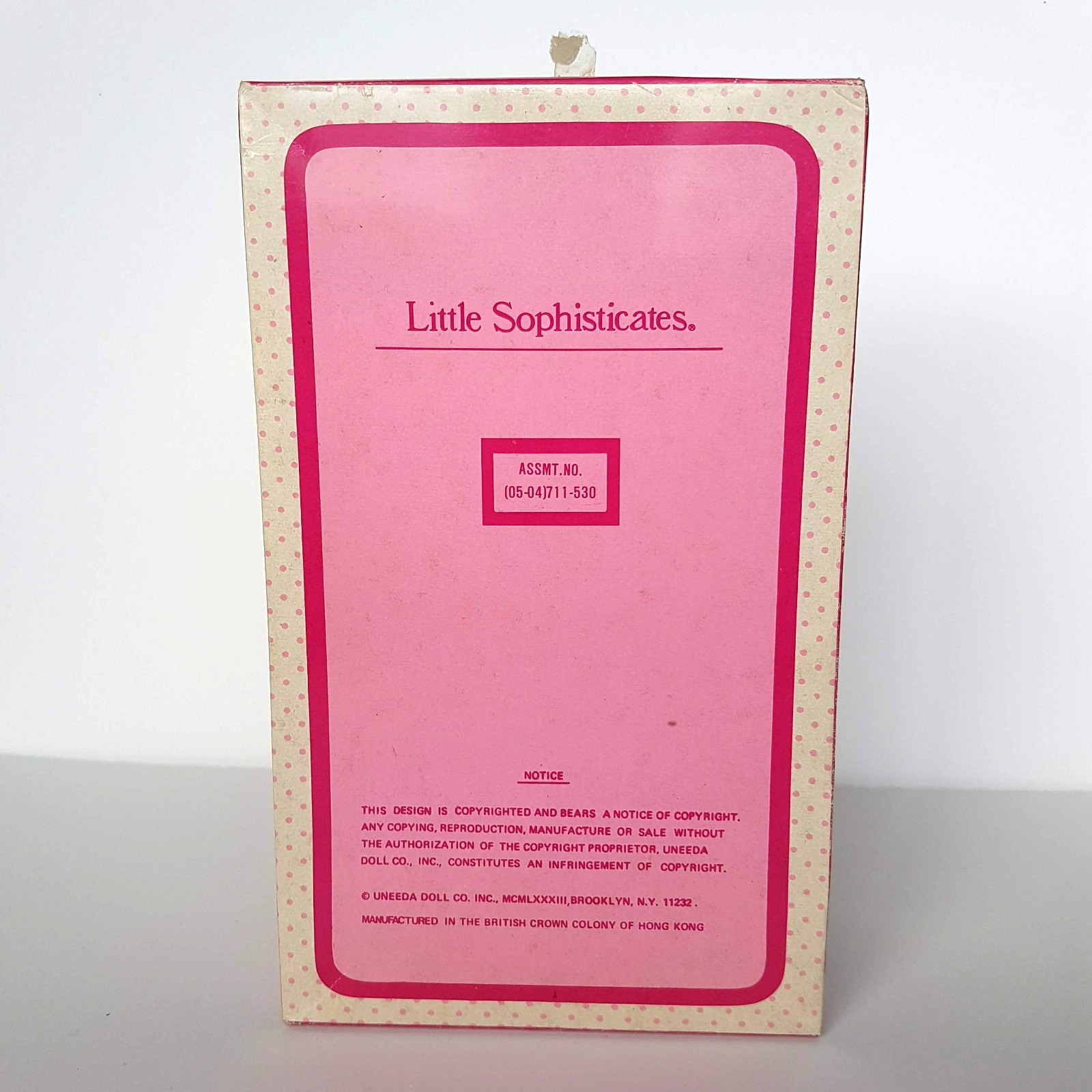 RARE Vintage 1983 UNEEDA LITTLE SOPHISTICATES DOLL BOX 21cm Brunette Collectible14