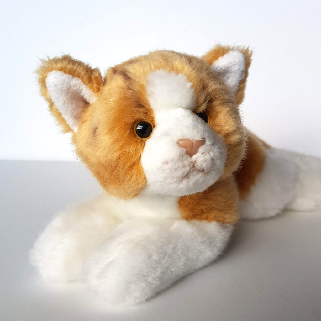 Cuddly Critters GINGER CAT Kitten Plush Stuffed Animal Soft Toy 24cm long Cuddly4