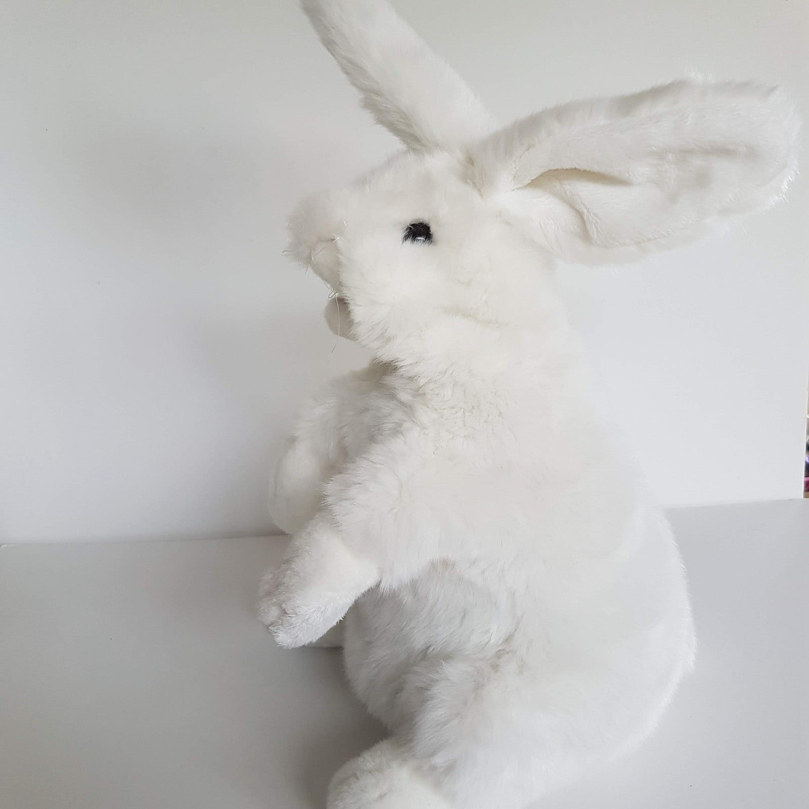 Folkmanis WHITE BUNNY RABBIT PUPPET Plush Stuffed Animal Soft Toy Super Adorable2