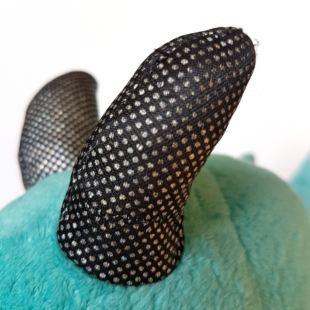Target LARGE DINO DRAGON Plush Fantasy Stuffed Animal Soft Toy Blue Green Holo10