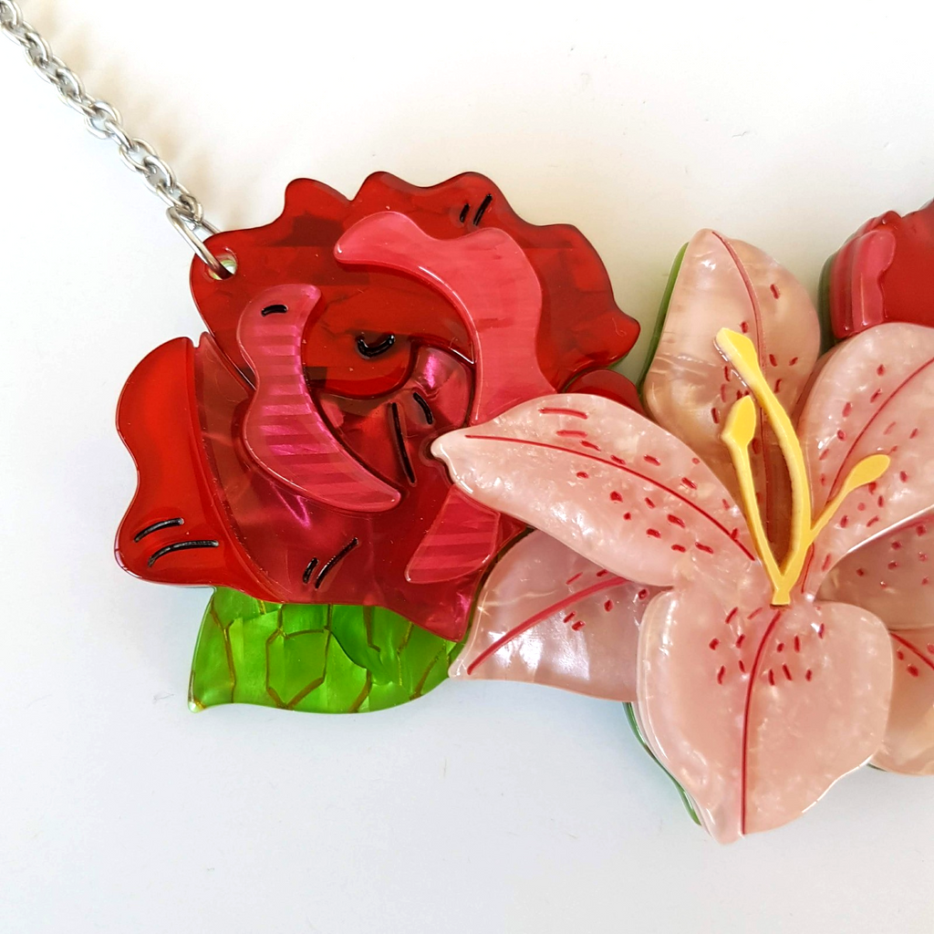 Erstwilder 2019 TICKLED PINK SMALL Necklace Carmen Hui Limited Edition 100 3003