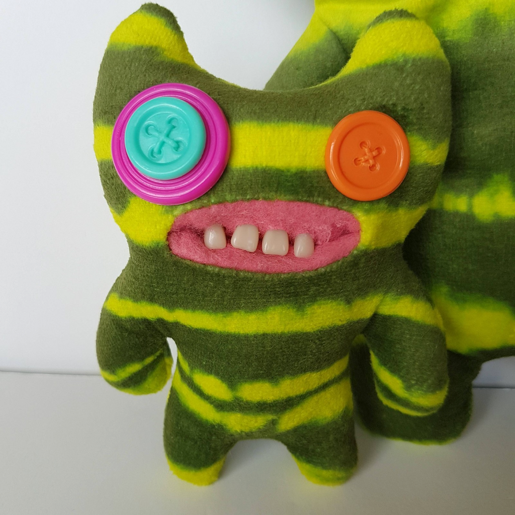 FUGGLER 2023 Laboratory Misfits Indecisive Monster + Mini Green Plush Soft Toys4