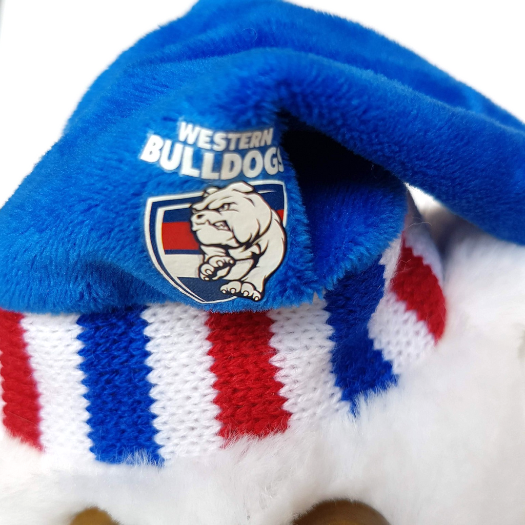 AFL WESTERN BULLDOGS Football Backpack Plush Dog Kids Bag Footy Merchandise Toy13