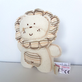 Nature's Purest LION LOVEY RATTLE Plush Knit Security Comforter Blanket Soft Toy0
