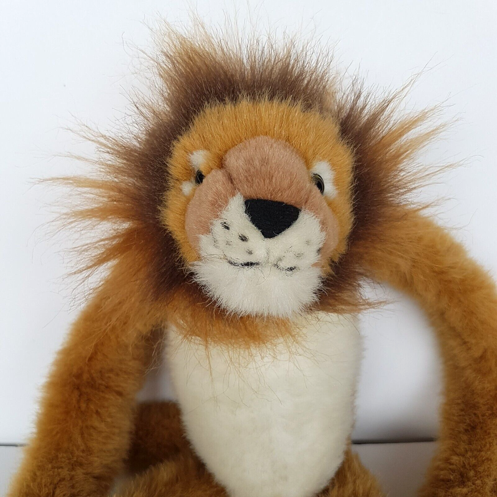 Wild Republic LION NECK HANGER Plush Vintage Stuffed Animals Soft Toy Long Arms1