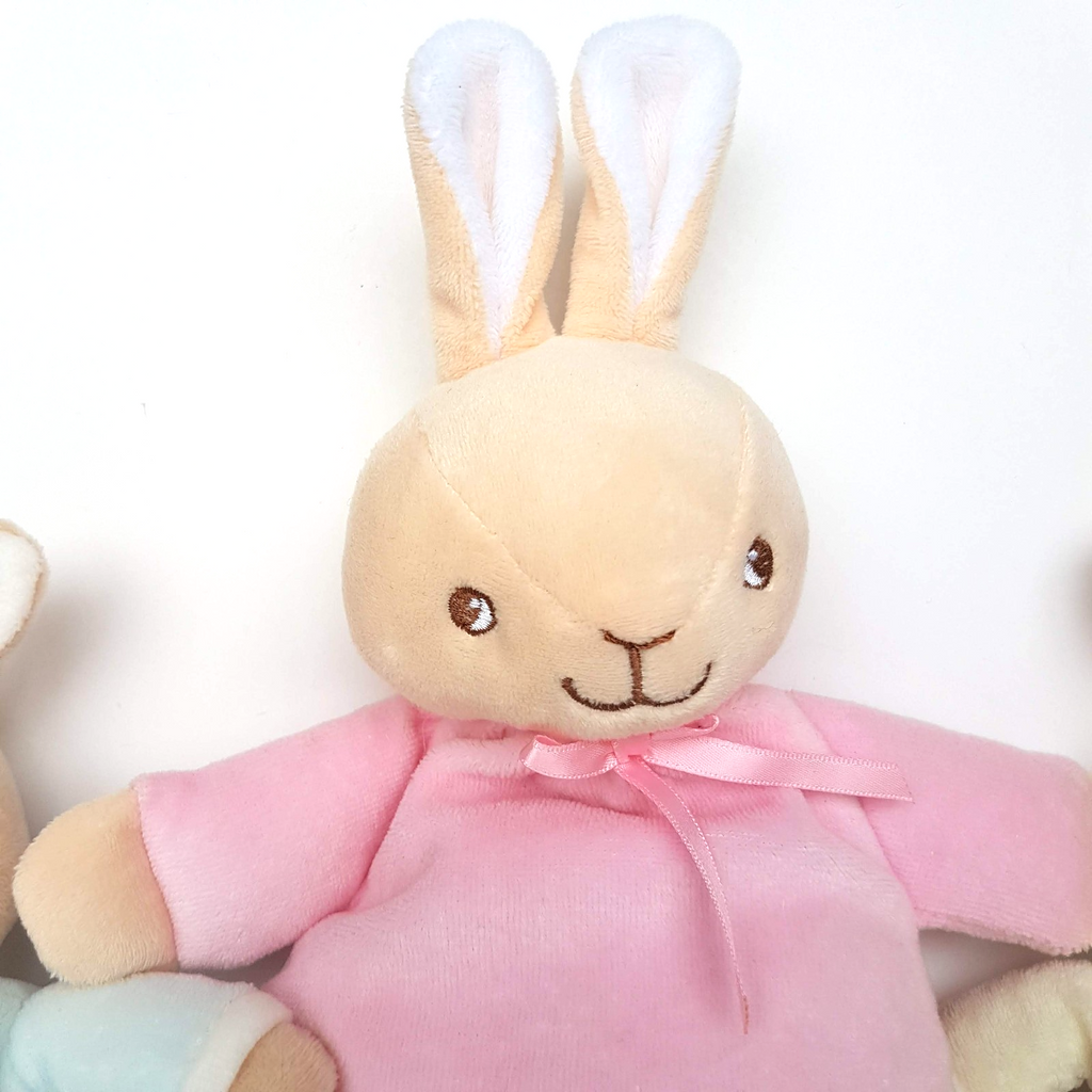 Royal Doulton BUNNYKINS Bunny Rabbit BABY Rattle Plush Soft Toy Stuffed Animal4