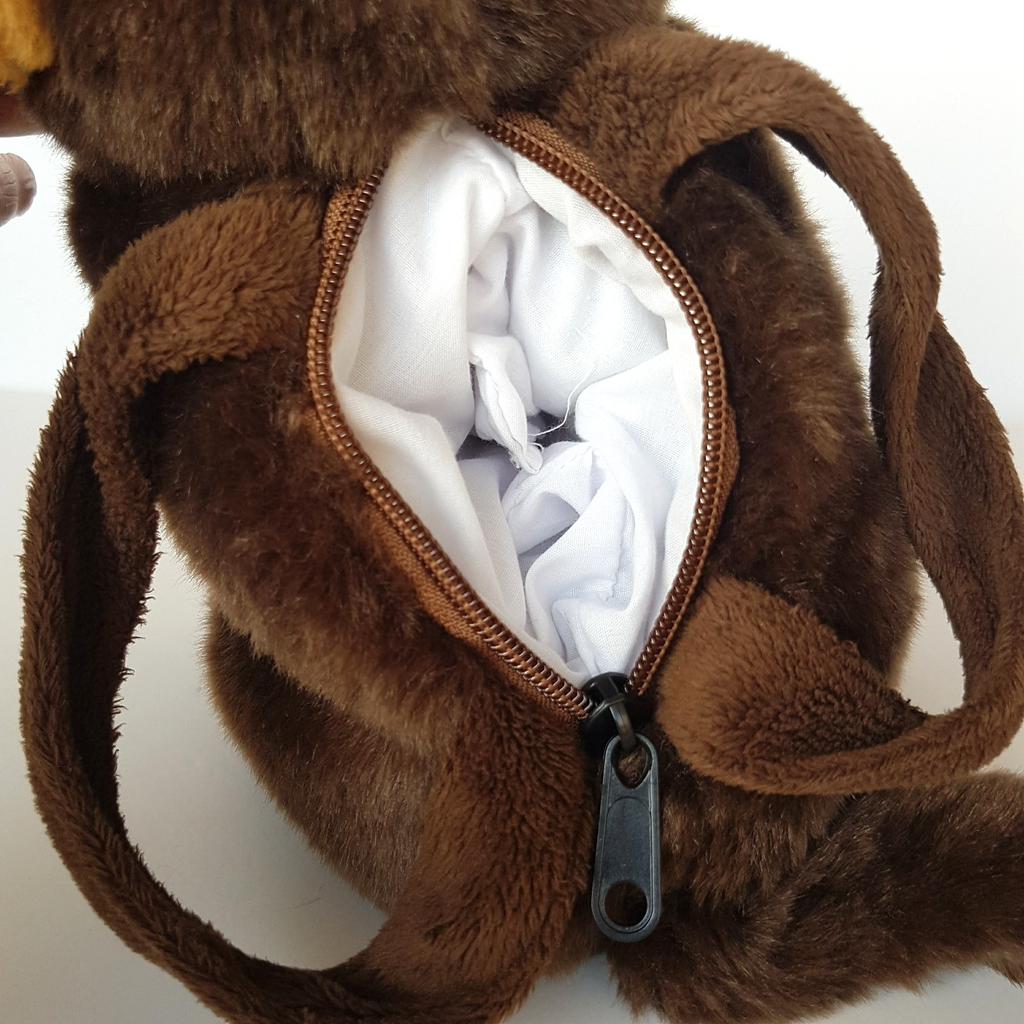 Unipak MONKEY KIDS BAG Small Plush 29cm Stuffed Animal Soft Toy Cute Toy Bag7