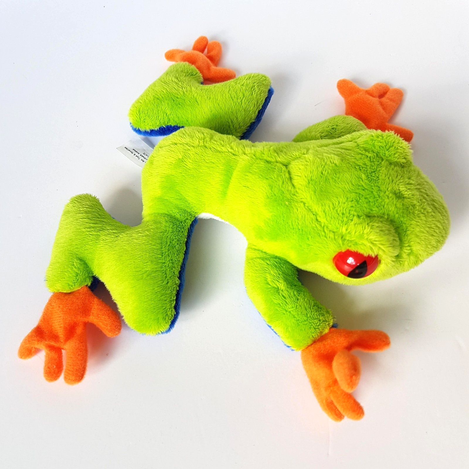 Neon RED EYED TREE FROG Plush 17cm Soft Toy Stuffed Animal Reptile Beanbag Toy6