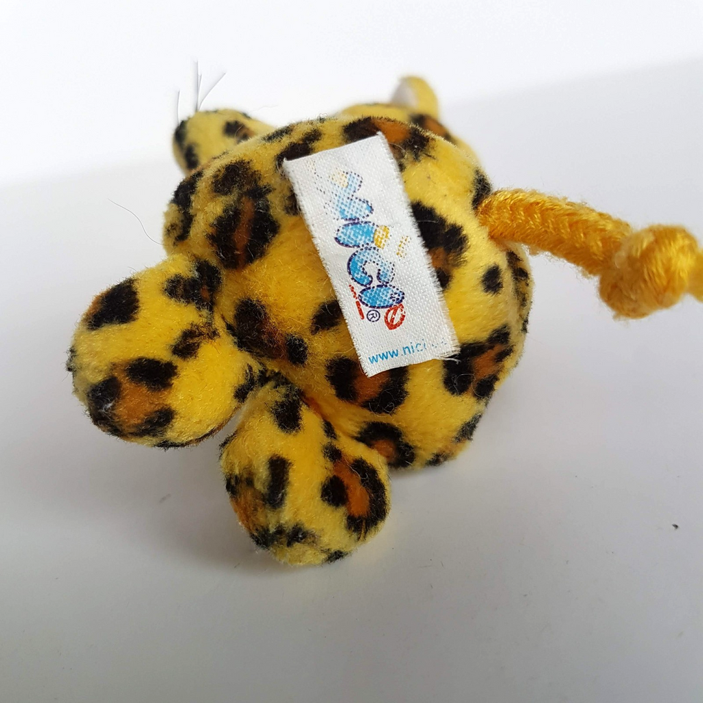 Nici YELLOW JAGUAR KEYCHAIN Leopard Wild Cat Key Ring Stuffed Animal Soft Toy5