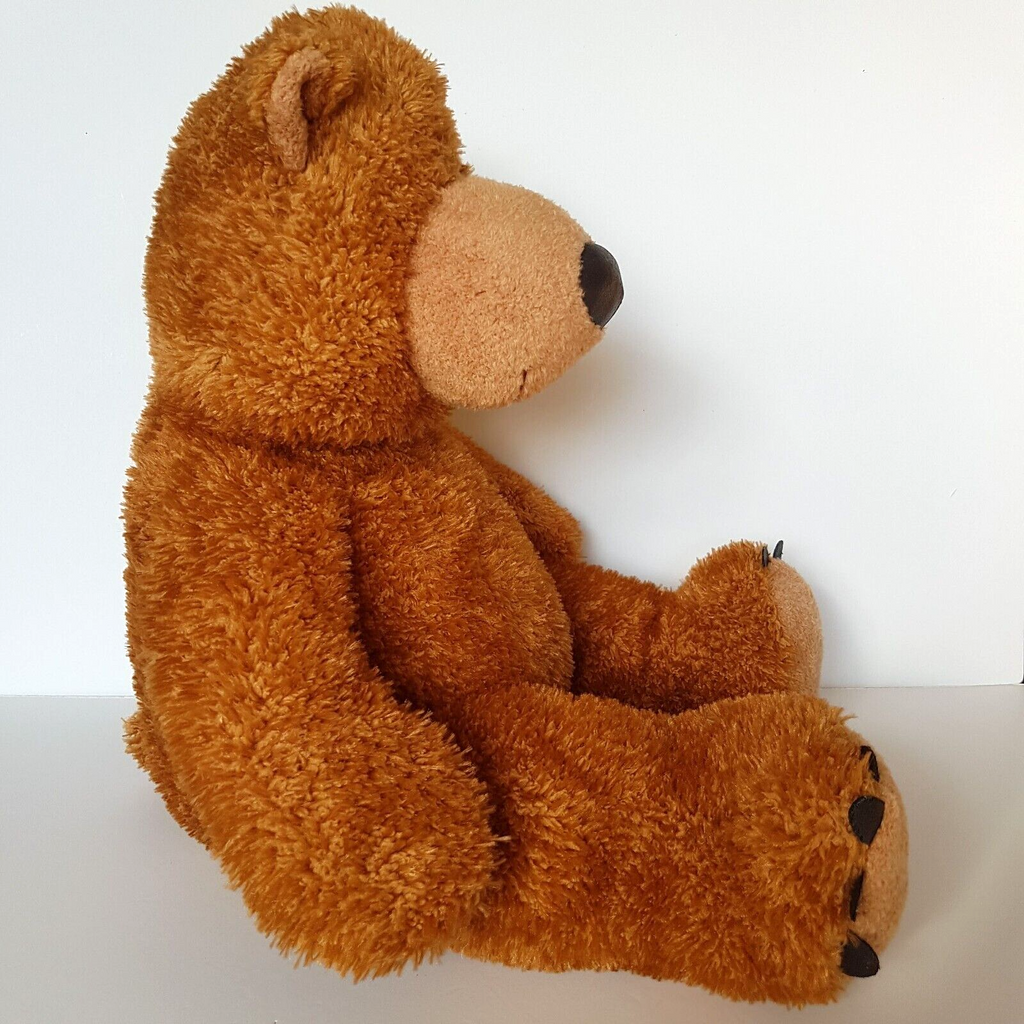 Aurora Large CARAMEL TEDDY BEAR Plush Stuffed Animal Cuddly 42cm Soft Toy Cuddly7