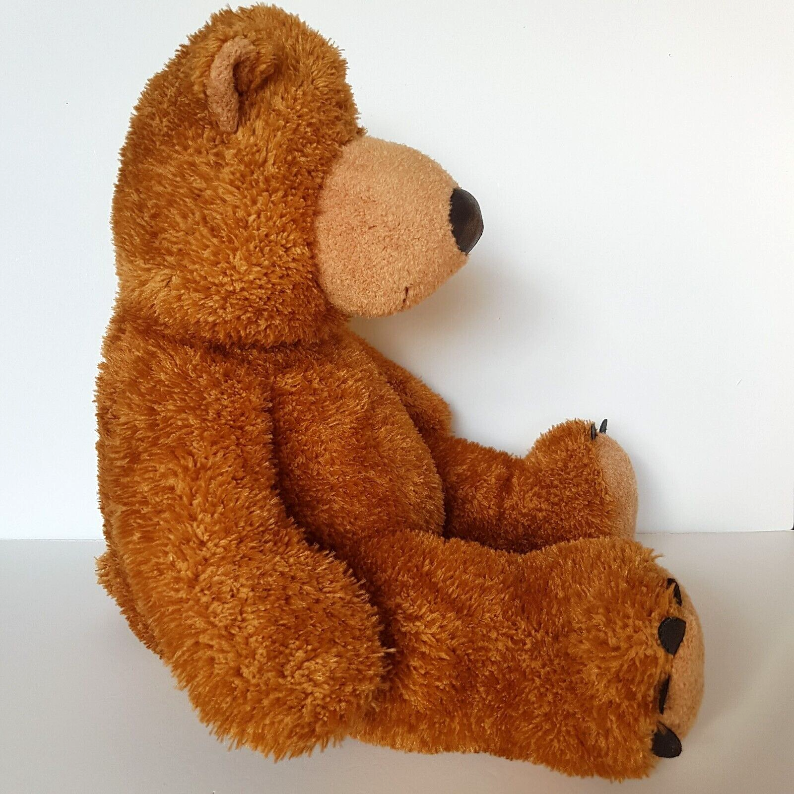 Aurora Large CARAMEL TEDDY BEAR Plush Stuffed Animal Cuddly 42cm Soft Toy Cuddly7