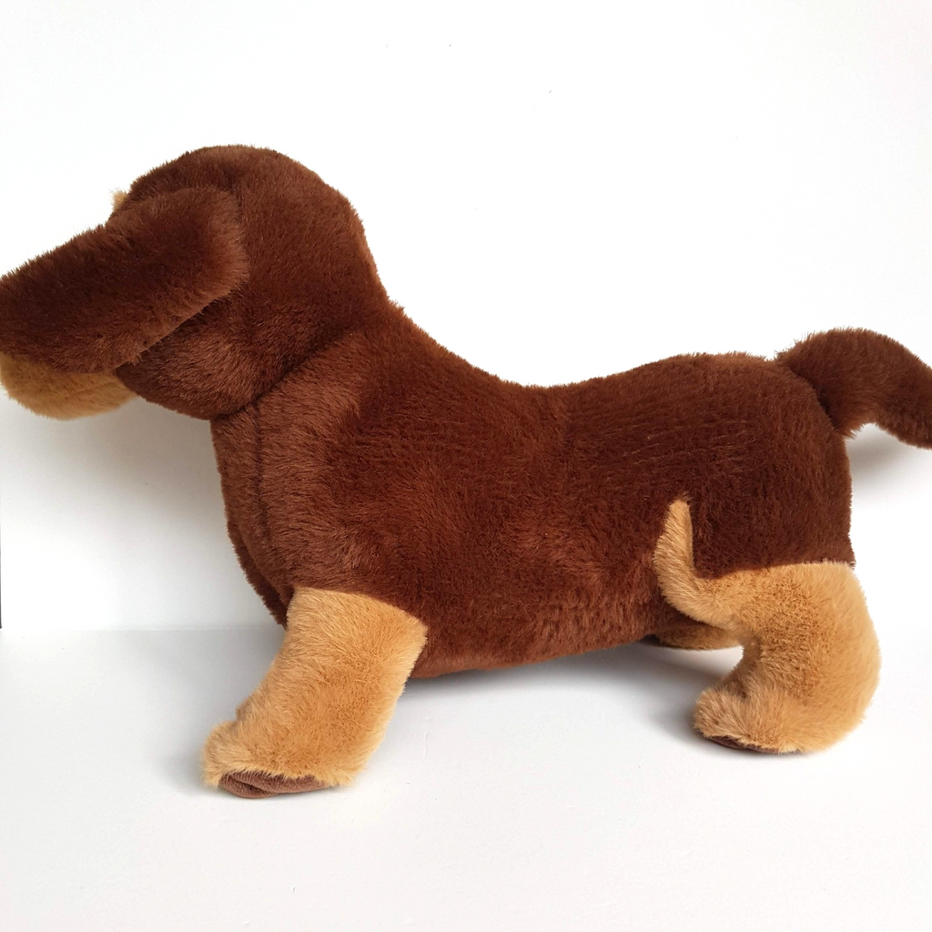 DACHSUND SAUSAGE DOG Plush 41cm Soft Toy Stuffed Animal Pet Cuddly Brown Puppy6