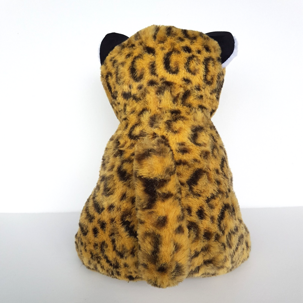 Pretty LEOPARD WILD CAT Spotted Jaguar 28cm Plush Stuffed Animal Safari Zoo Toy3